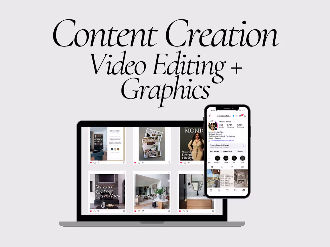 Cover image for Content Creation: Video Editing + Graphics