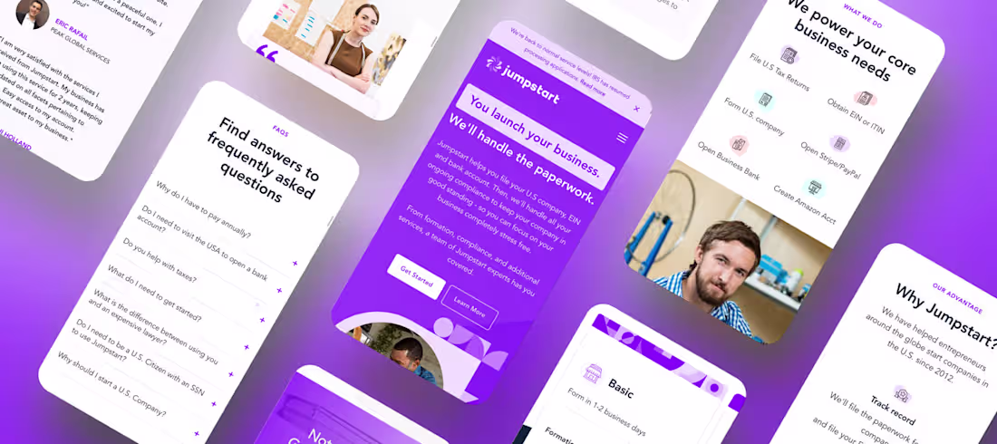 Cover image for Jumpstart Fillings (2020) - Webflow Design 