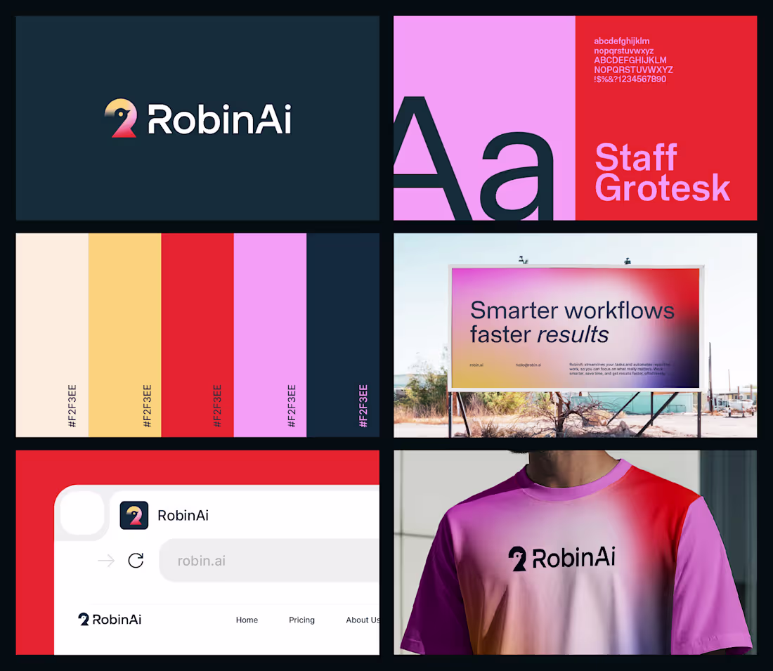 Cover image for A recent brand sprint I did for RobinAi All essentials, and ...