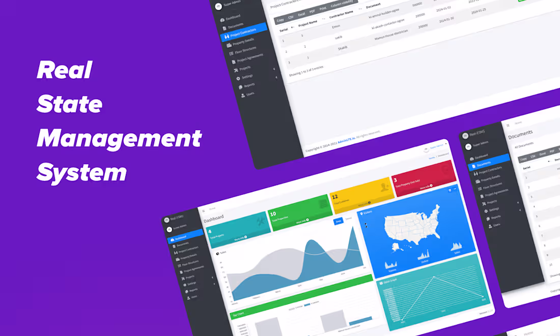 Cover image for Laravel CMS Application for Real State Company 