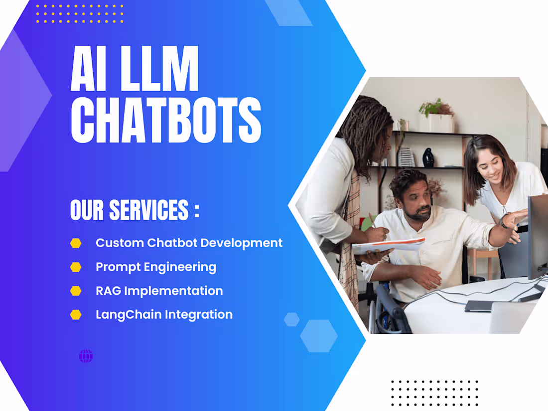 Cover image for LLM: ChatGPT/Gemini Implementations with LangChain & RAG