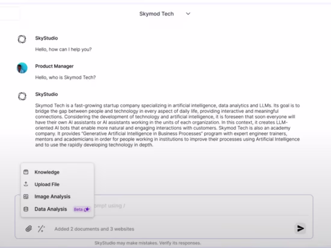 Cover image for Secure All-in-One AI Platform for Enterprise - Skymod