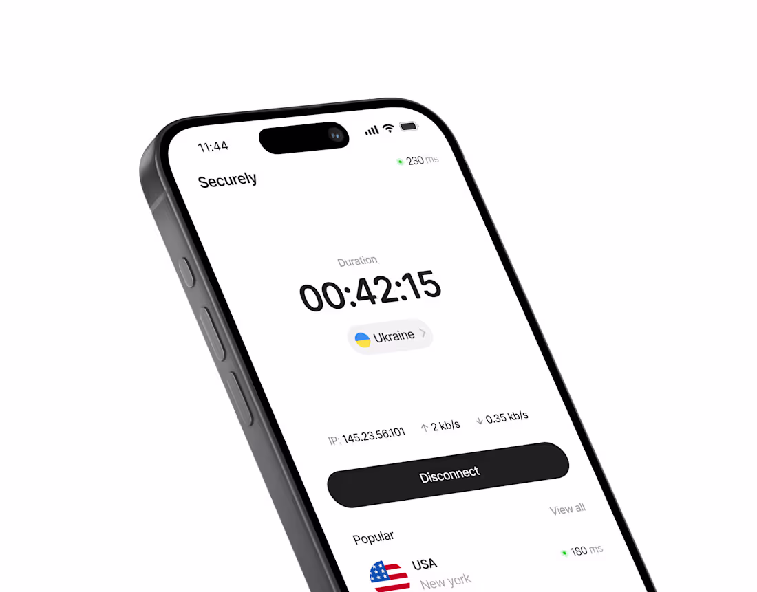 Cover image for Securely vpn app design