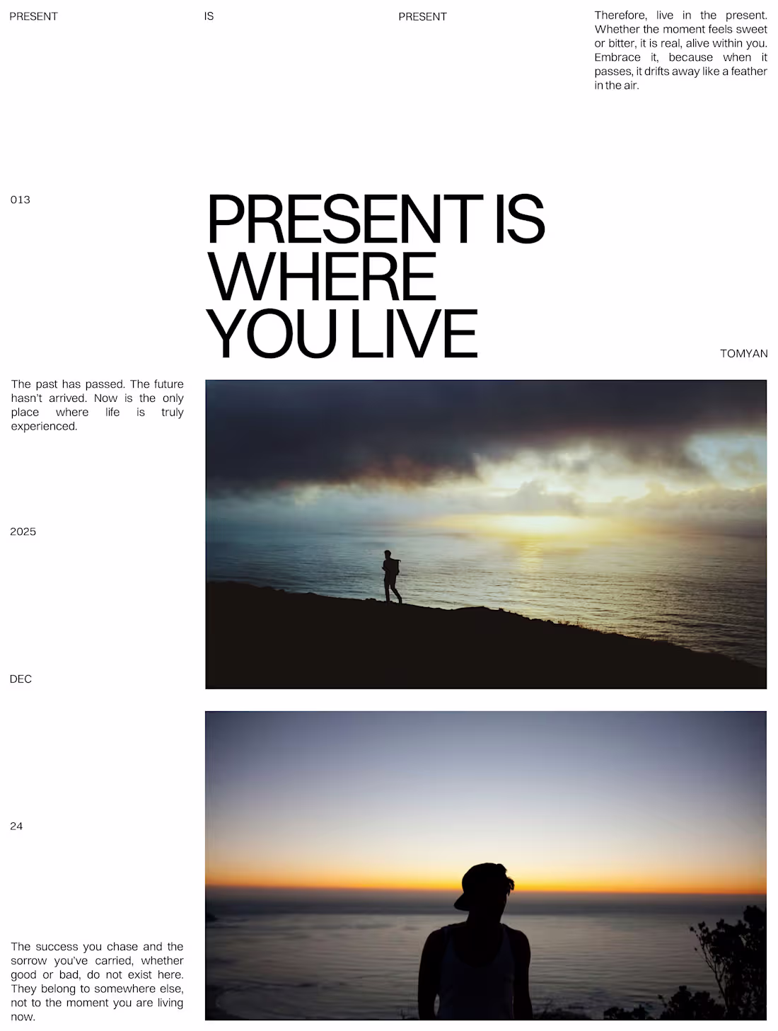 Cover image for A poster design with the topic: Present. An exploration of l...