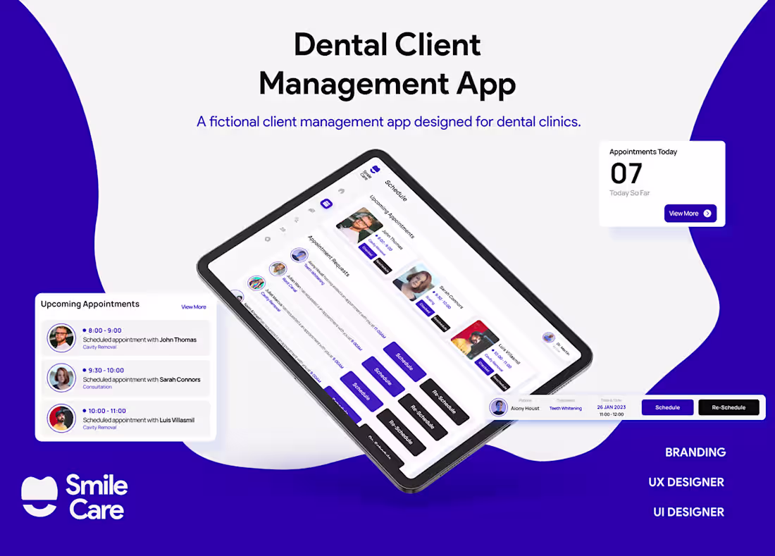 Cover image for Dental Client Managment App