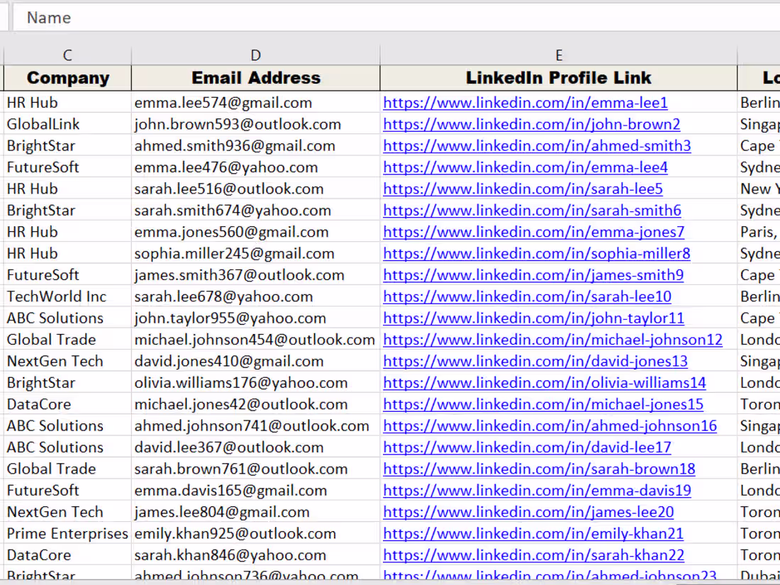 Cover image for Lead Generation web research