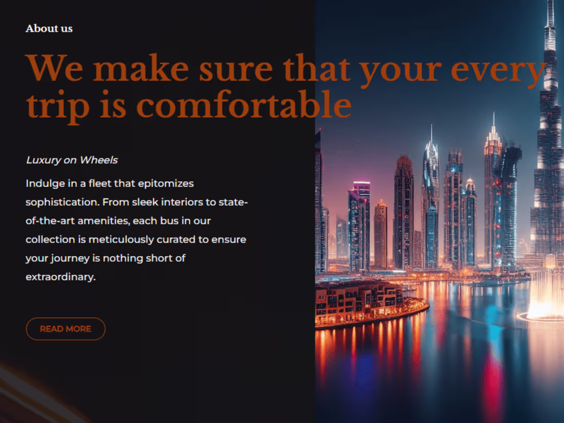 Cover image for Dubai Express bus 