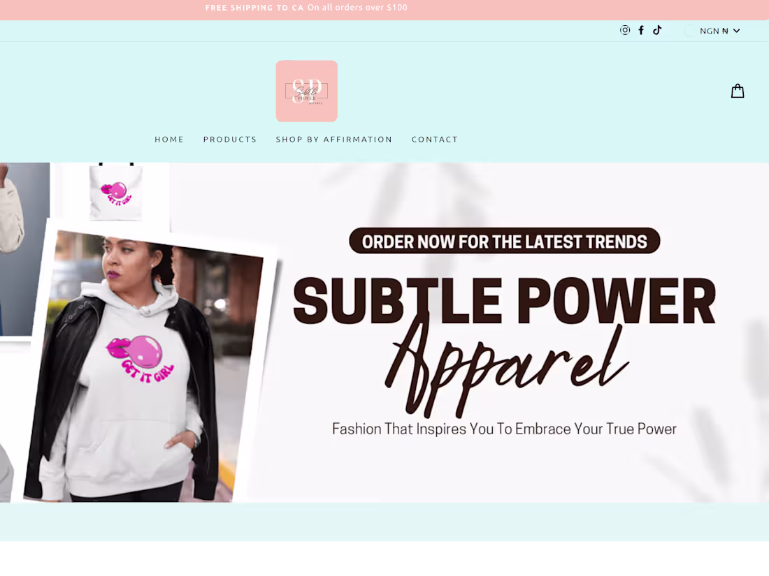 Cover image for Subtle Power Apparel