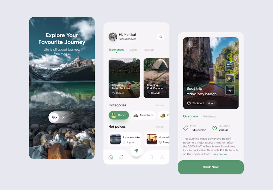 Cover image for Travel service - Mobile App Design