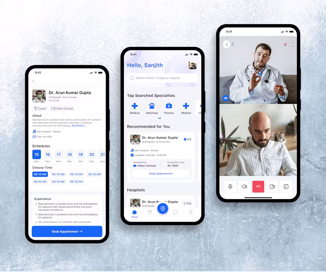 Cover image for Healthcare App design