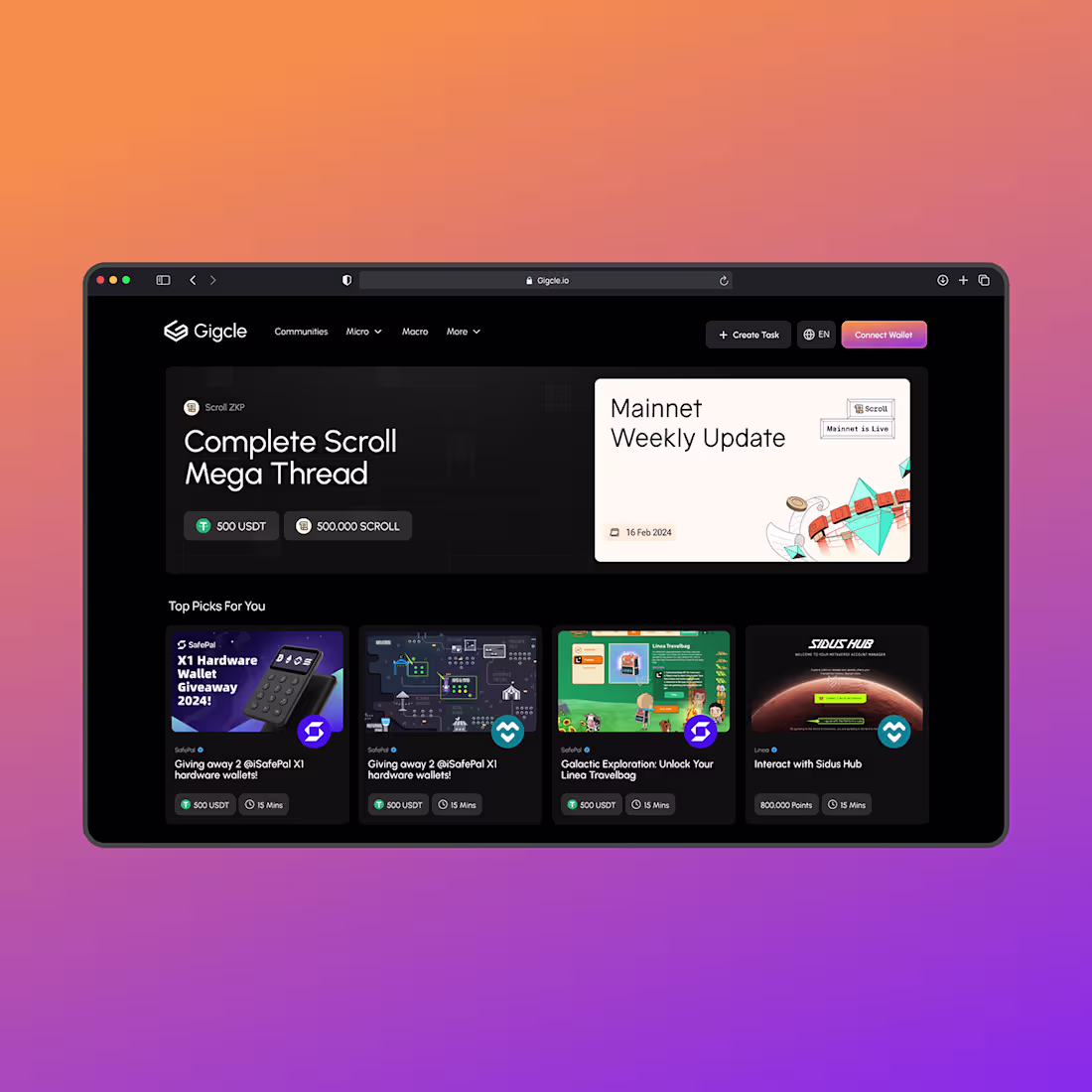 Cover image for Gigcle - Quest To Earn Platform