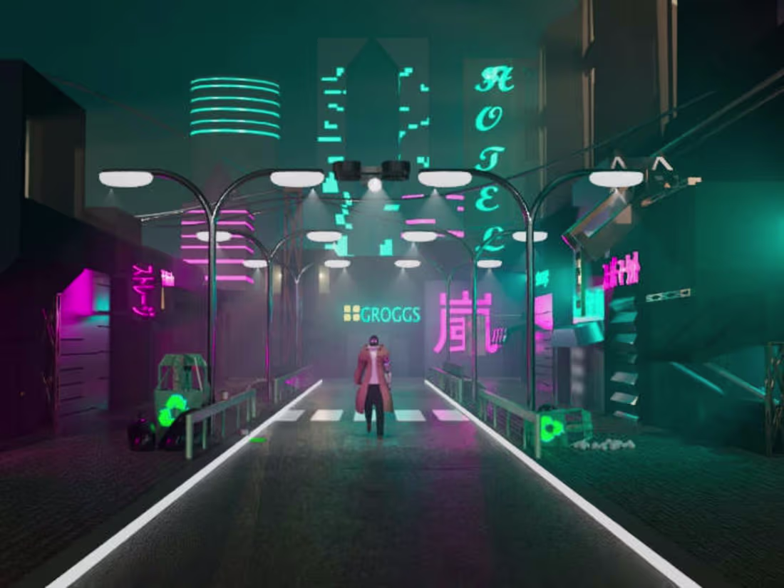 Cover image for Cyberpunk style environment (low poly)