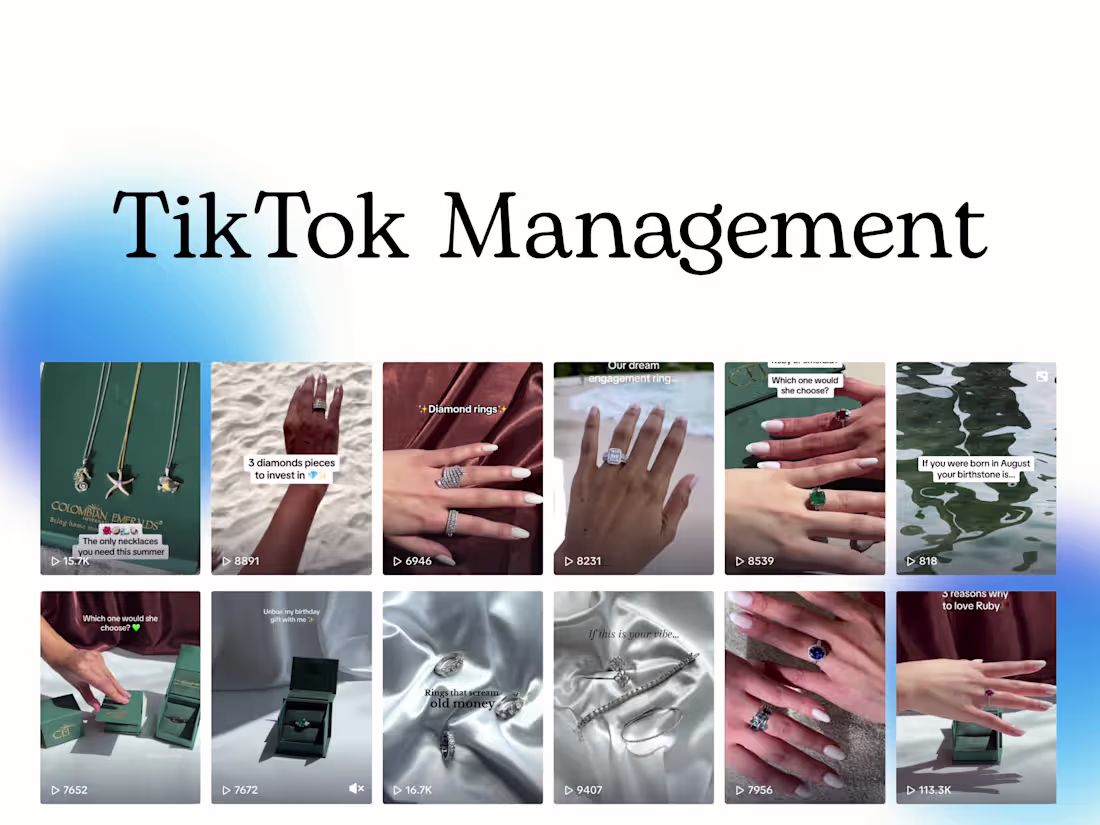 Cover image for TikTok Management for Colombian Emeralds International