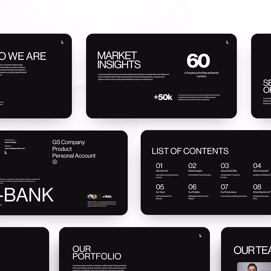 Cover image for E-Bank Minimal Pitch Deck Presentation