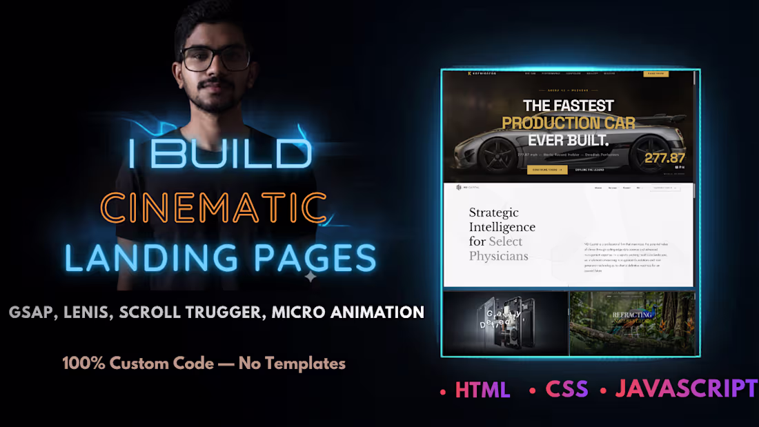 Cover image for Premium Landing Page with Scroll Animations
