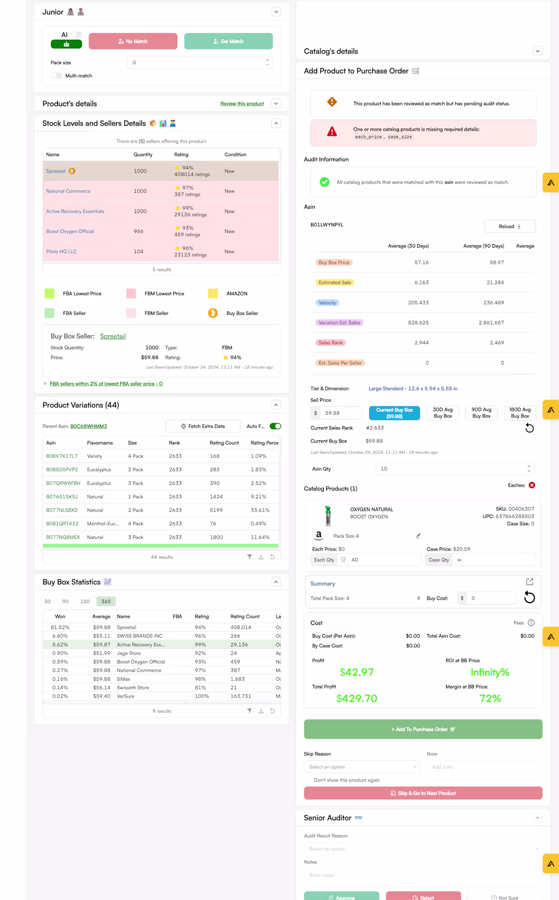 Cover image for Senior Product Search and Catalog Audit System