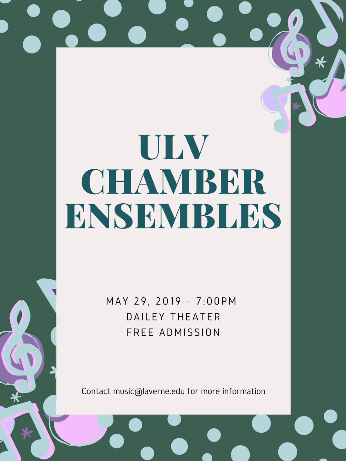 Cover image for ULV Music Department Event Flyers