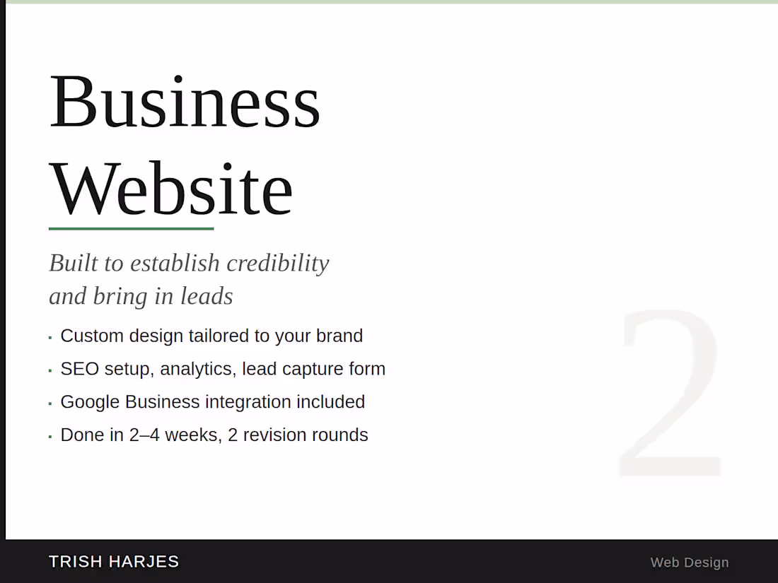 Cover image for Business Website