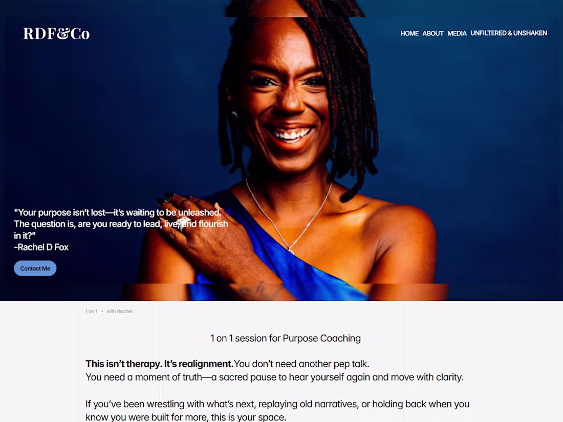 Cover image for RDF & Co — Personal Brand Website Concept