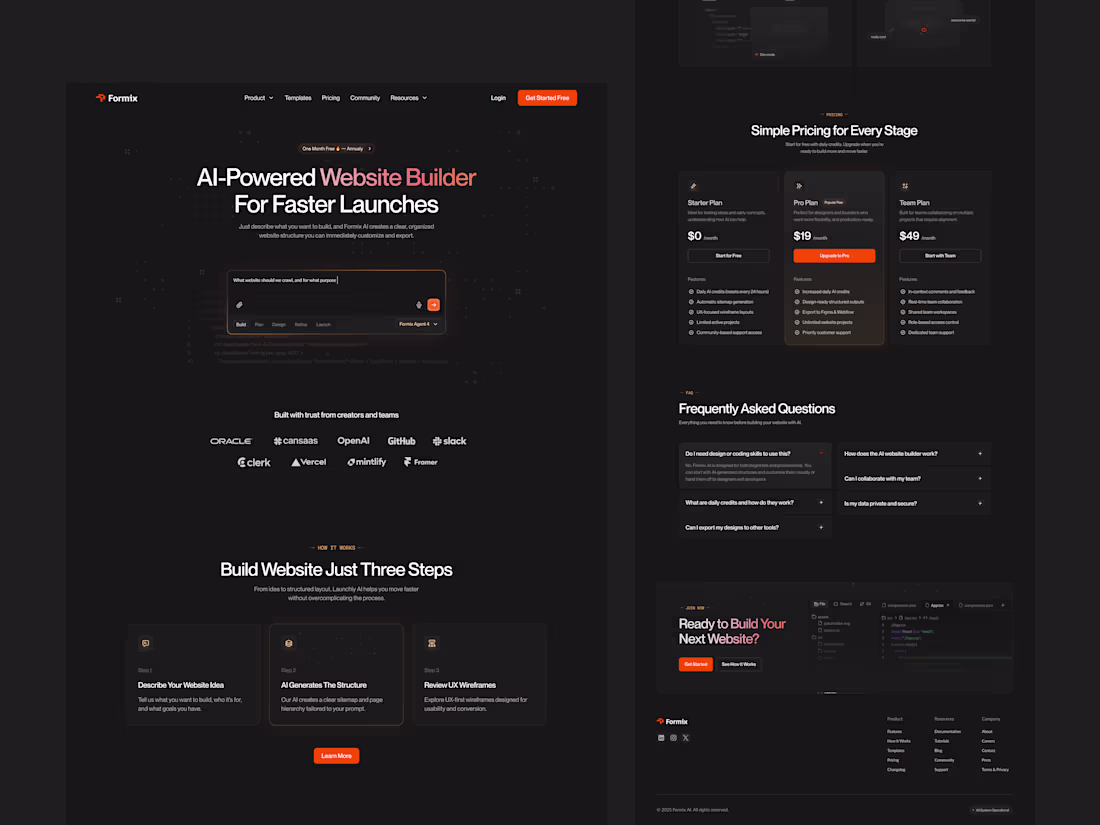 Cover image for Formix - AI Landing Page