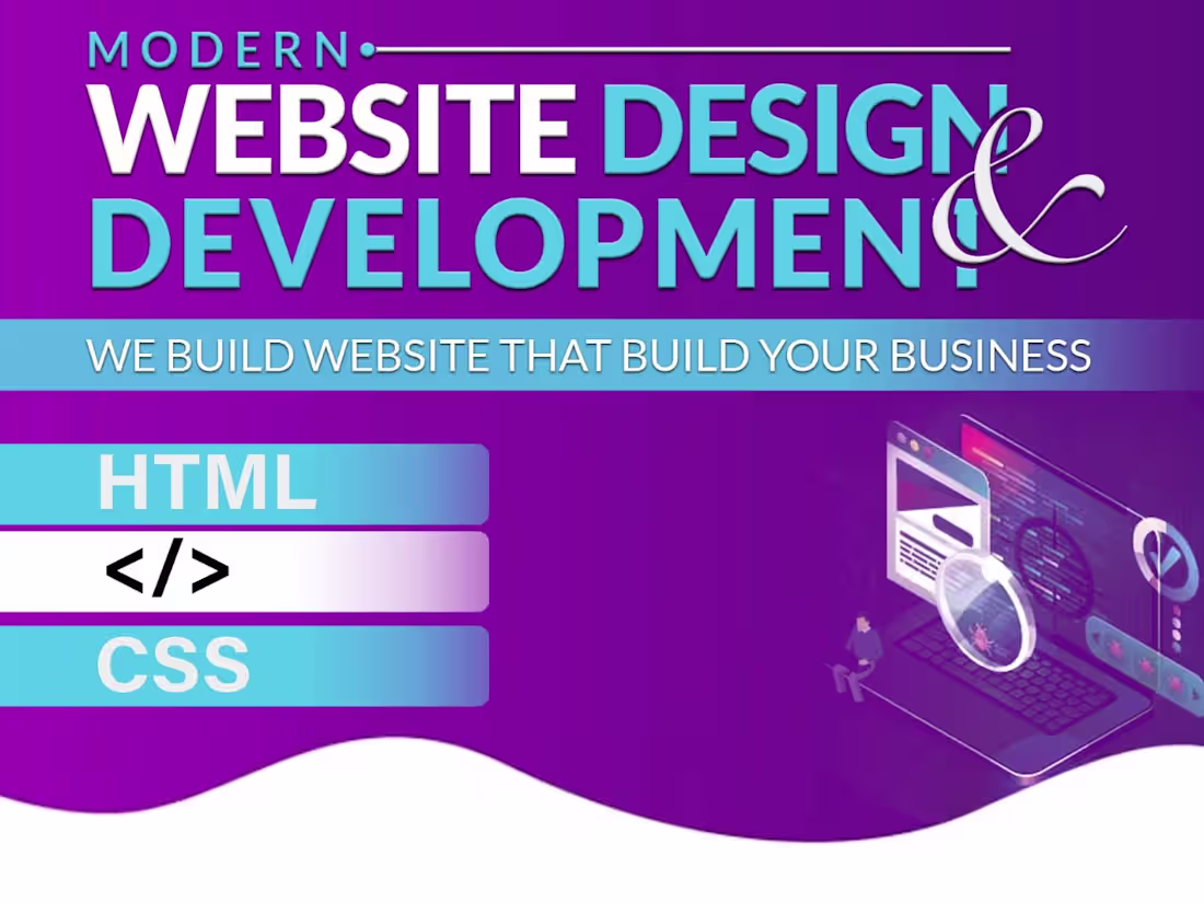 Cover image for I Will Design and Develop a Stunning Website for You