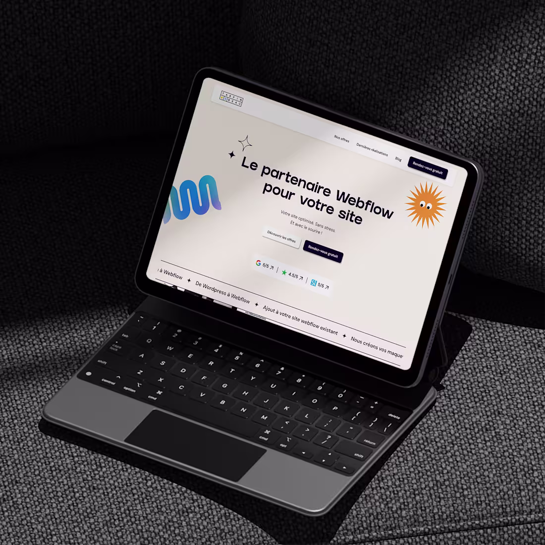 Cover image for A Figma to Webflow Project. Added a few animations. A Compan...