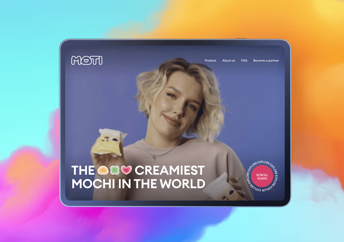 Cover image for MOTI | LANDING PAGE MOTI — The Creamiest Mochi in the World ...