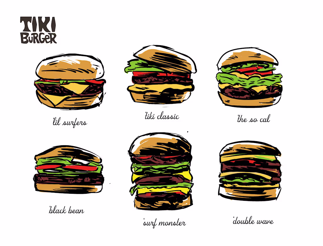 Cover image for Tiki Burger Branding