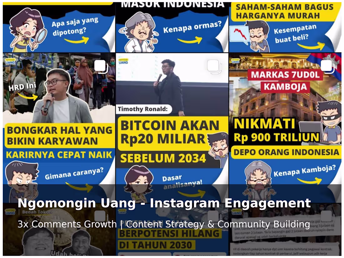 Cover image for Ngomongin Uang - Instagram Engagement