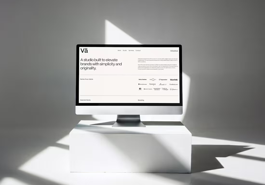 Cover image for Vänlig Studio Website Design and Development