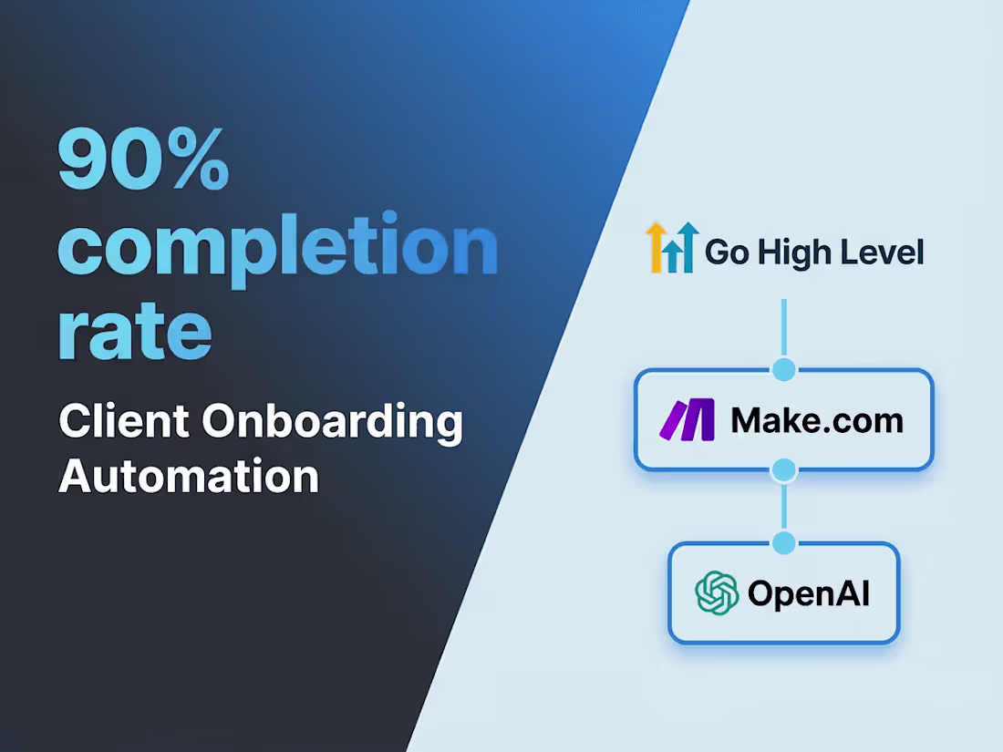 Cover image for AI-Powered Client Onboarding Automation in Go High Level