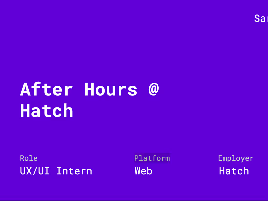 Cover image for After Hours @ Hatch 
