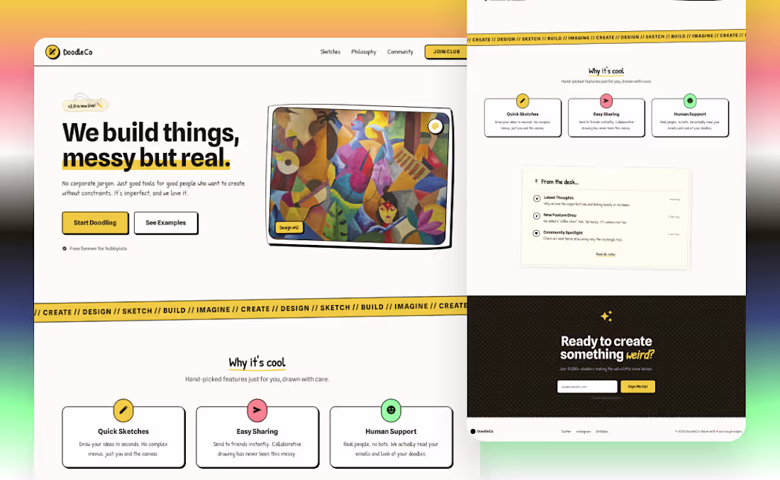 Cover image for What if websites felt more human and less corporate? ✏️ Expl...