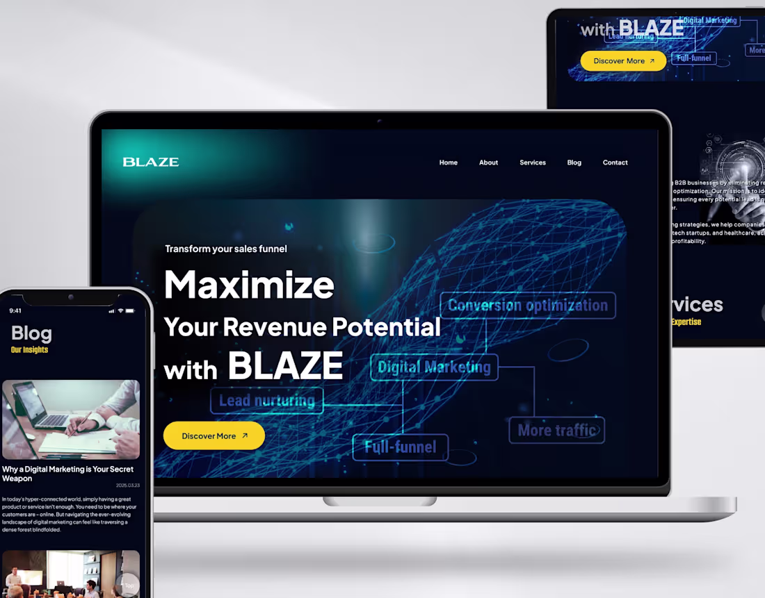 Cover image for Marketing Agency Website design & development