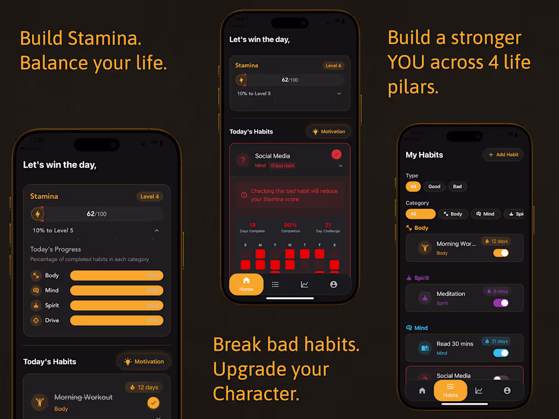 Cover image for StaminaX Health and Personal Growth App Development