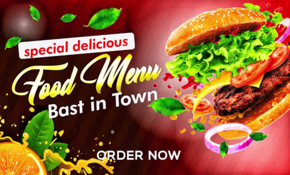 Cover image for I will do restaurant menu flyer design, digital menu or food me…