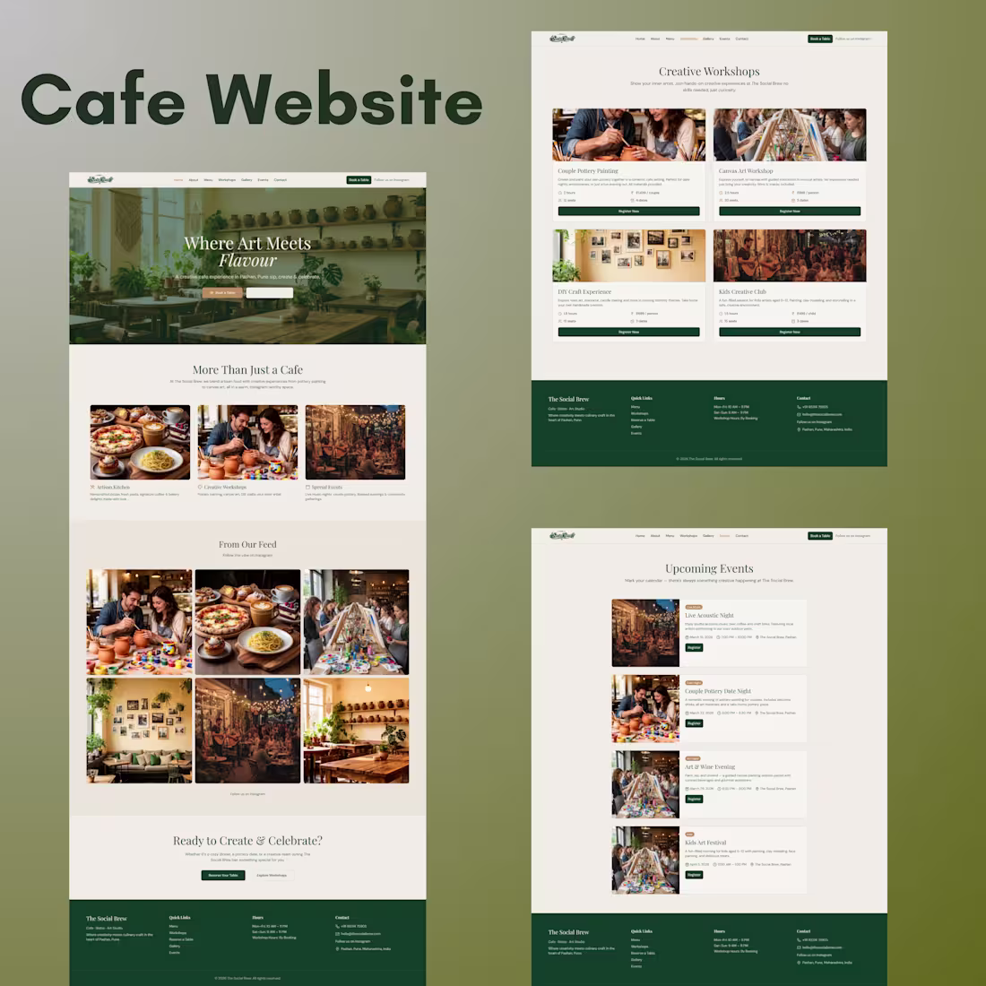 Cover image for Cafe website