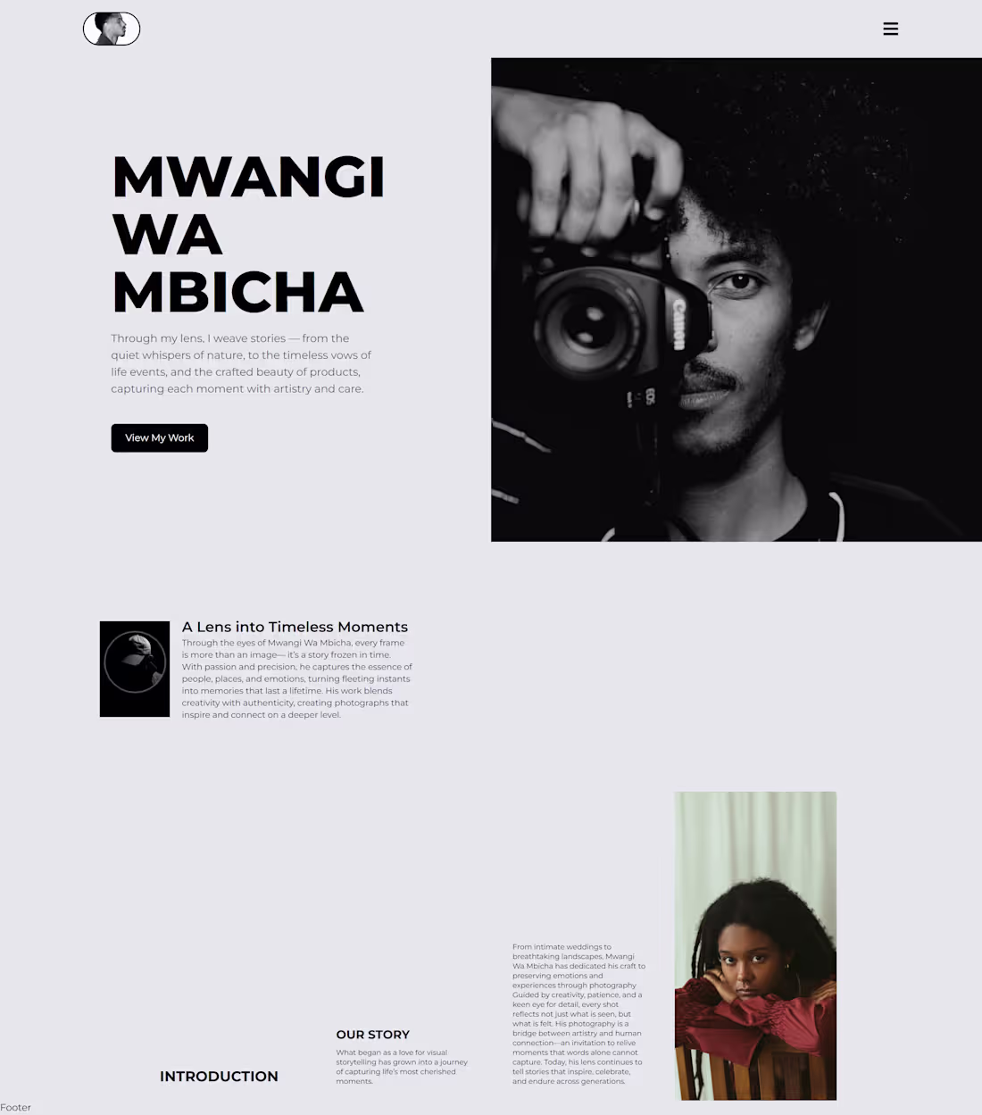 Cover image for Built a clean, responsive website for a photographer to show...