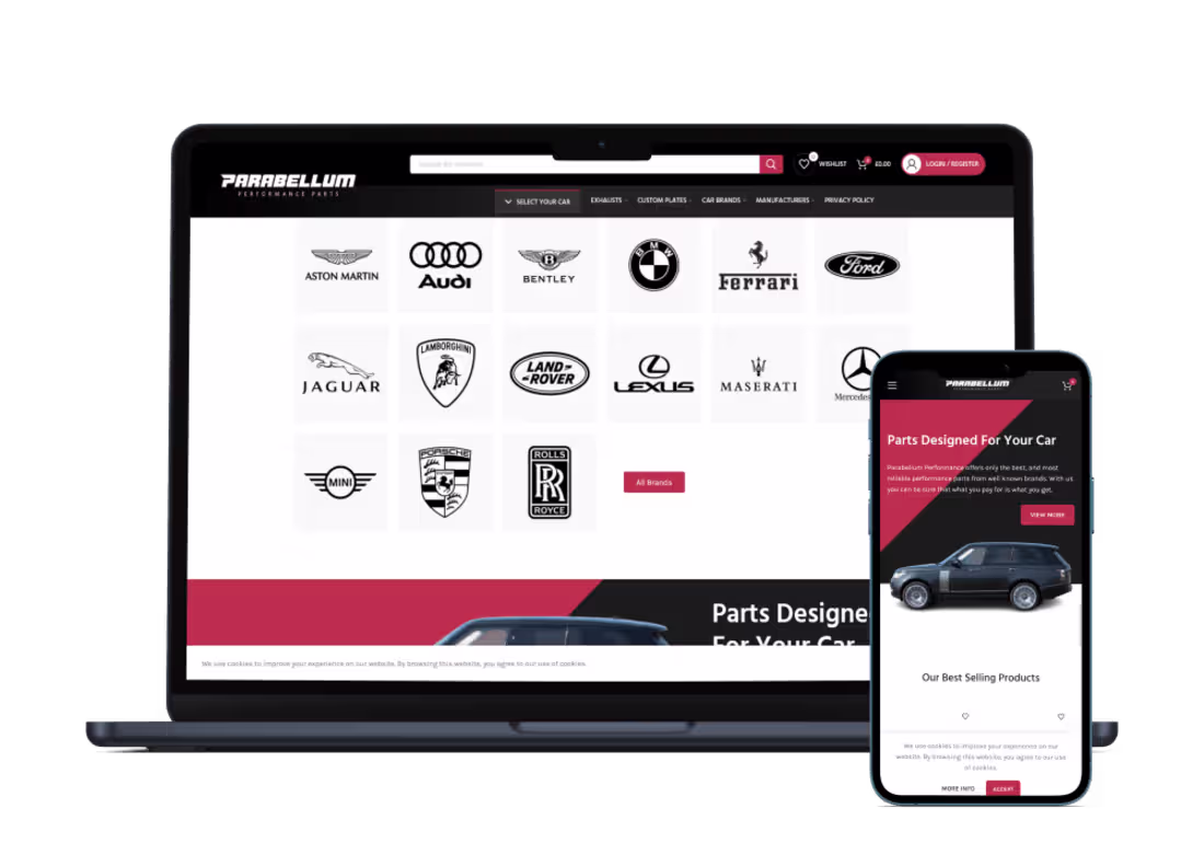 Cover image for Design and development of automotive parts e-commerce store