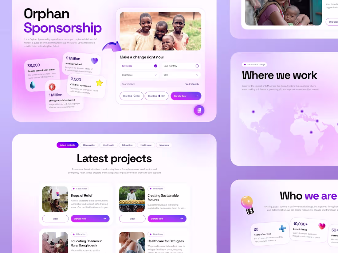 Cover image for ILM Charity website redesign reimagines how people connect w...