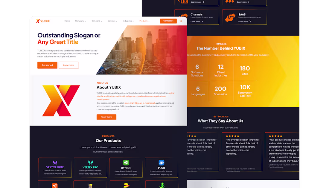 Cover image for Yubix Solution Website Improvements
