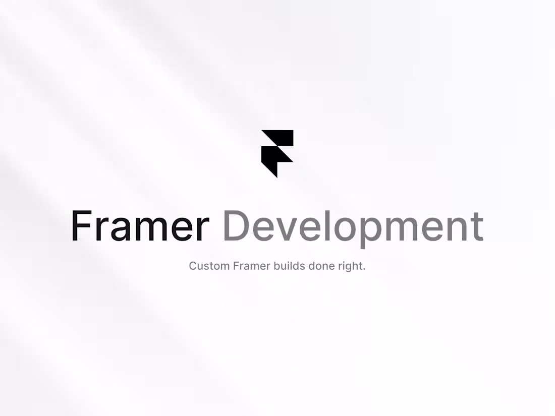 Cover image for Framer Development