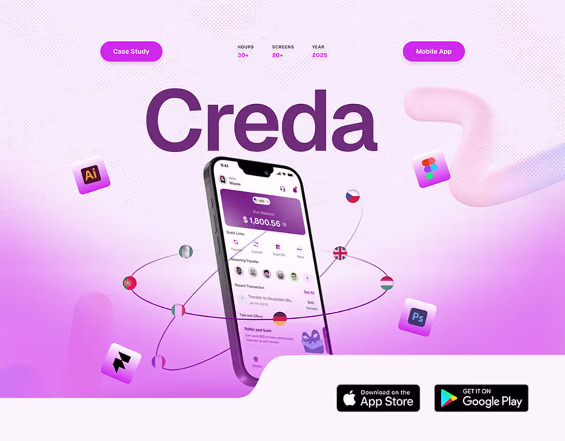 Cover image for Creda - banking app