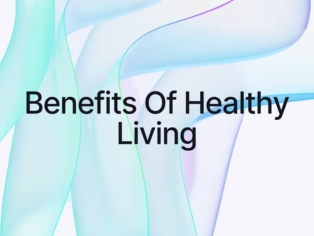 Cover image for "Unlocking the Power of Healthy Living: Real Benefits  