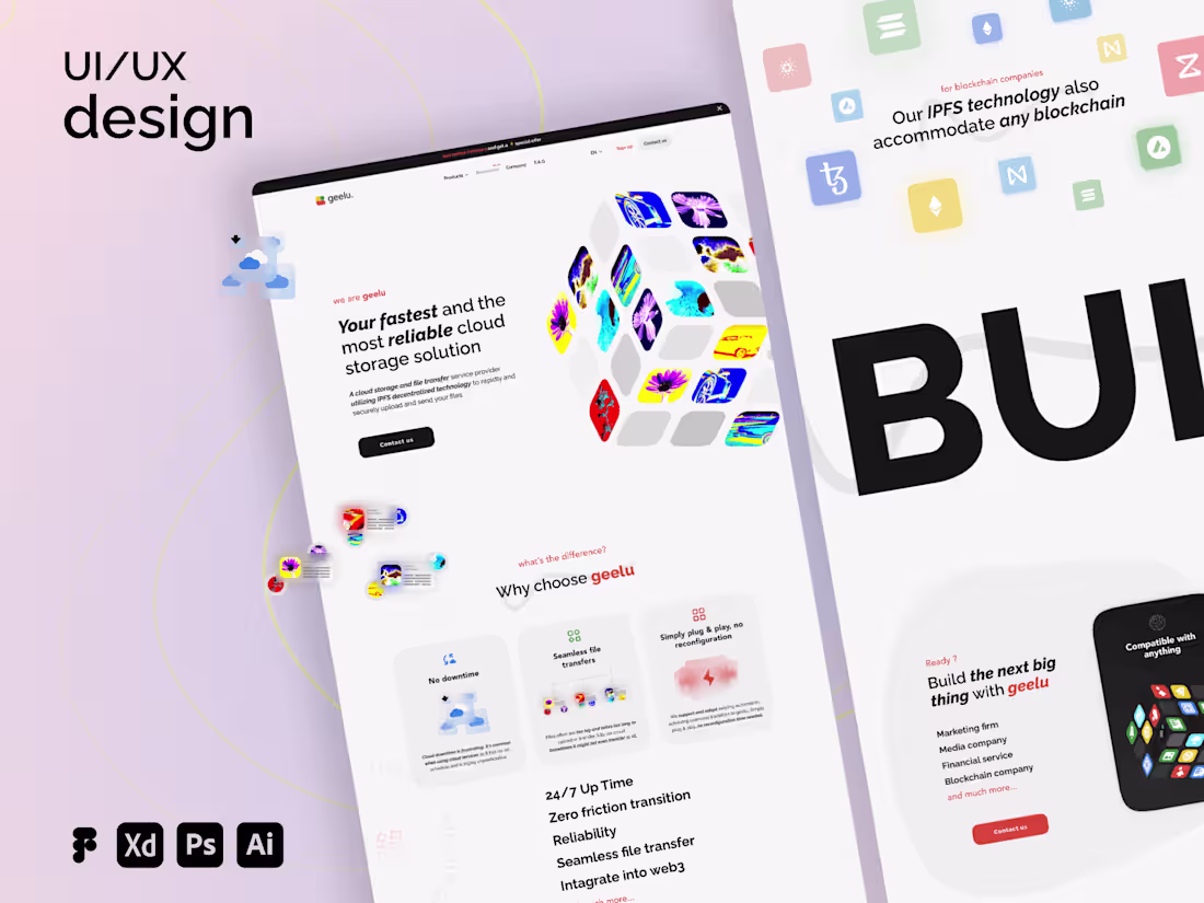 Cover image for Clean and Balanced Website Design + Mobile Responsive.