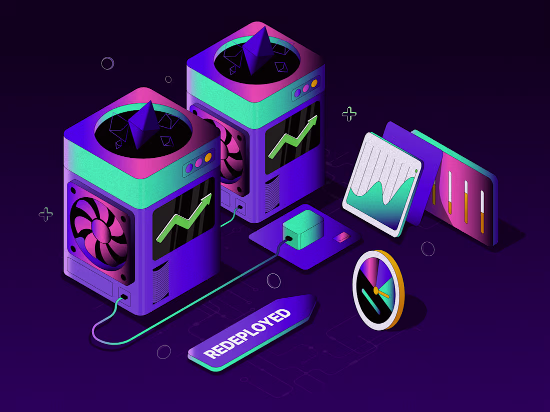 Cover image for ASICs Miner Illustrations.