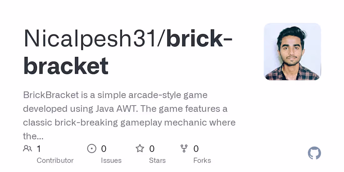 Cover image for Nicalpesh31/brick-bracket