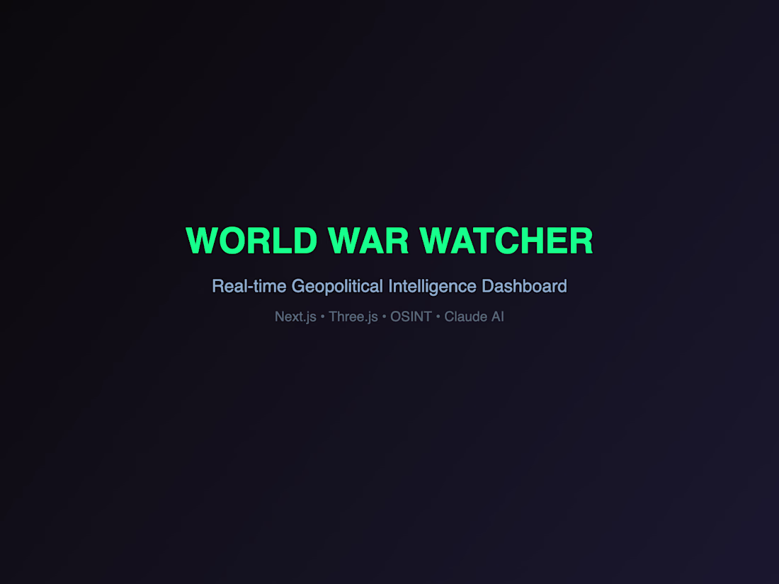 Cover image for World War Watcher
