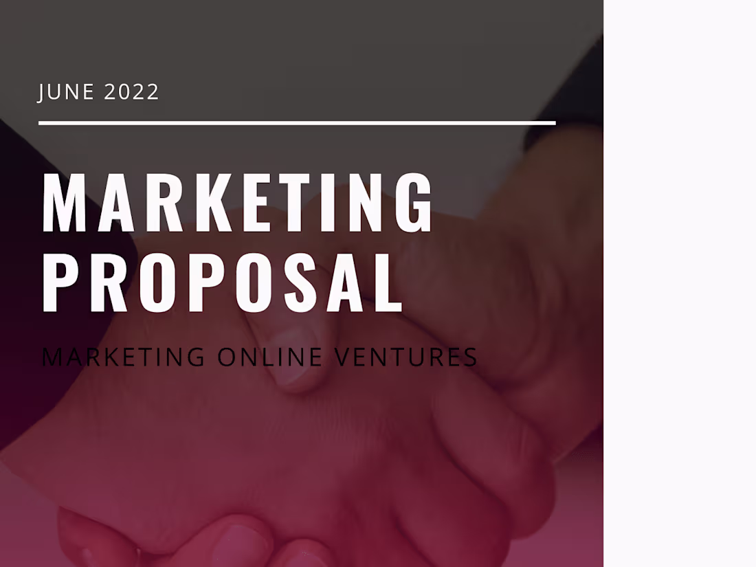 Cover image for Business Proposal
