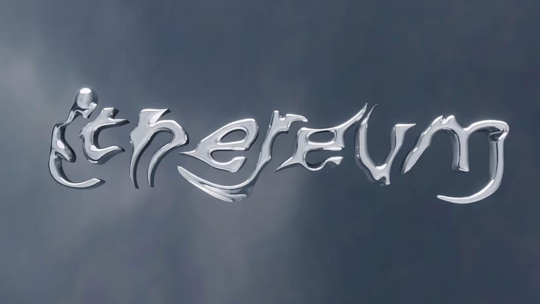 Cover image for Chrome Typeface Ethereum on Behance